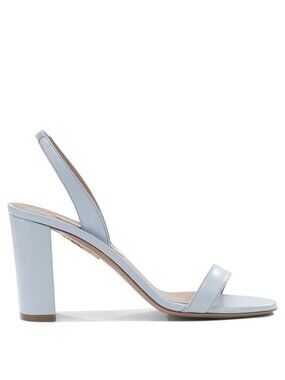 Aquazzura So Nude Block 85Mm Heeled Sandals IT 38.5 Women